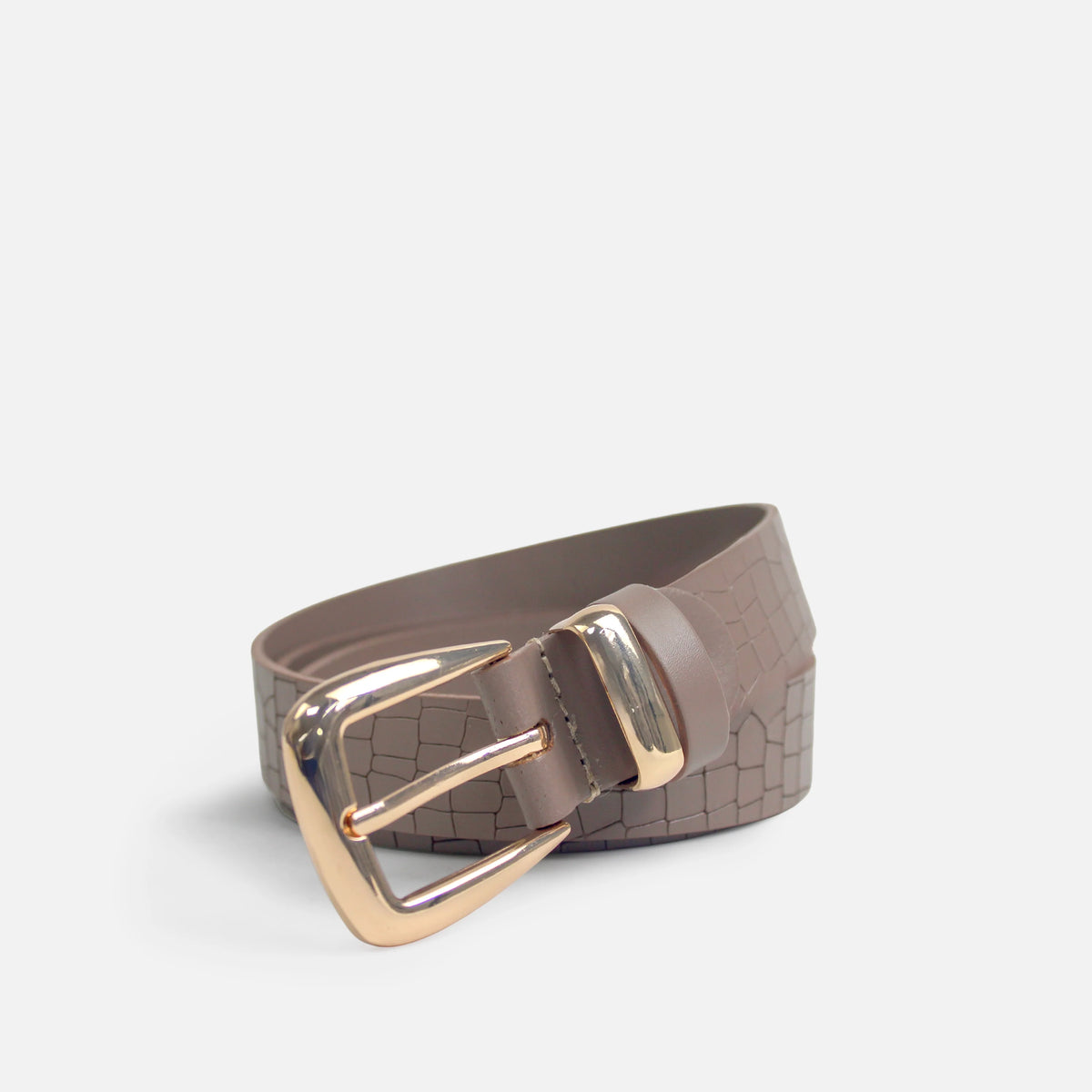 Correa vela de cuero para mujer - Taupe