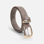 Correa vela de cuero para mujer - Taupe