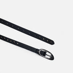 Correa sabel de cuero para mujer - Negro