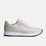 Tenis priscilla de cuero para mujer - Hueso