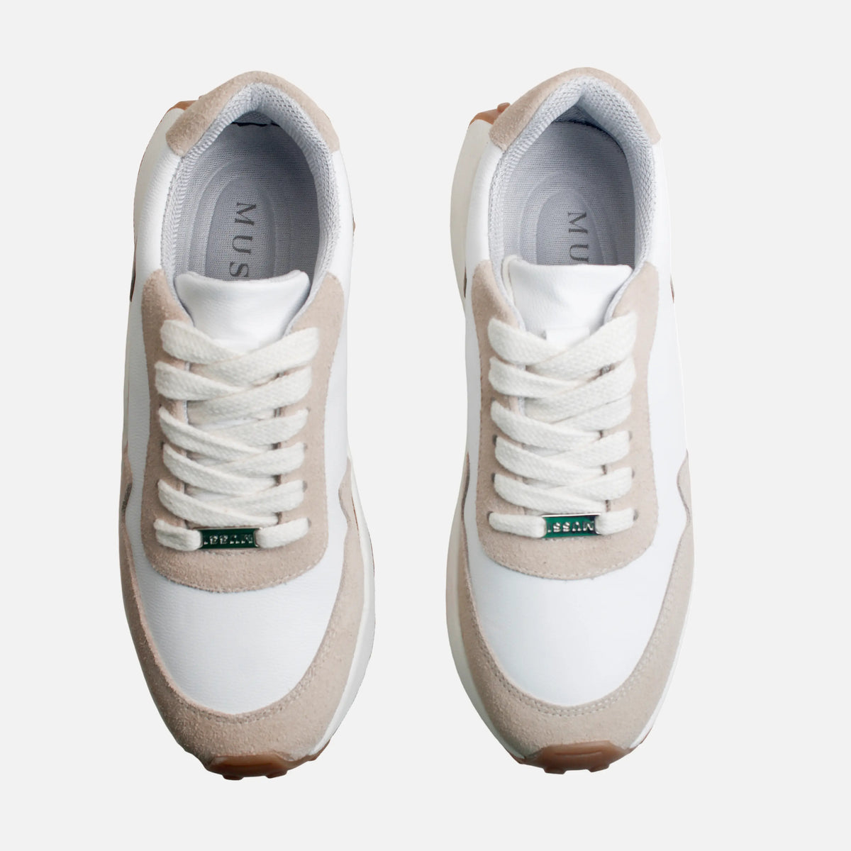 Tenis regina de cuero para mujer - Blanco