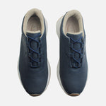 Tenis con plataforma lirio de cuero para mujer - Azul