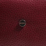 Cosmetiquera talia de cuero para mujer - Rojo