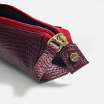 Portalapicero stela de cuero para mujer - Rojo