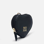Monedero primula de cuero para mujer - Negro