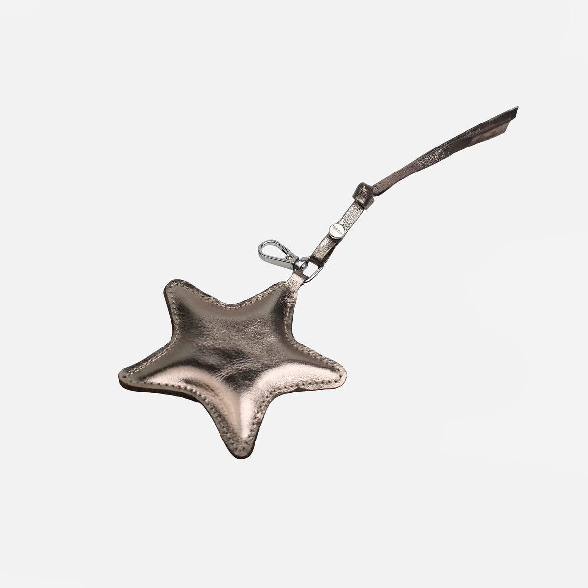 Llavero tirsa de cuero para mujer - Bronce