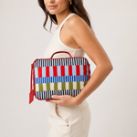 Neceser soleia de textil para mujer - Rojo