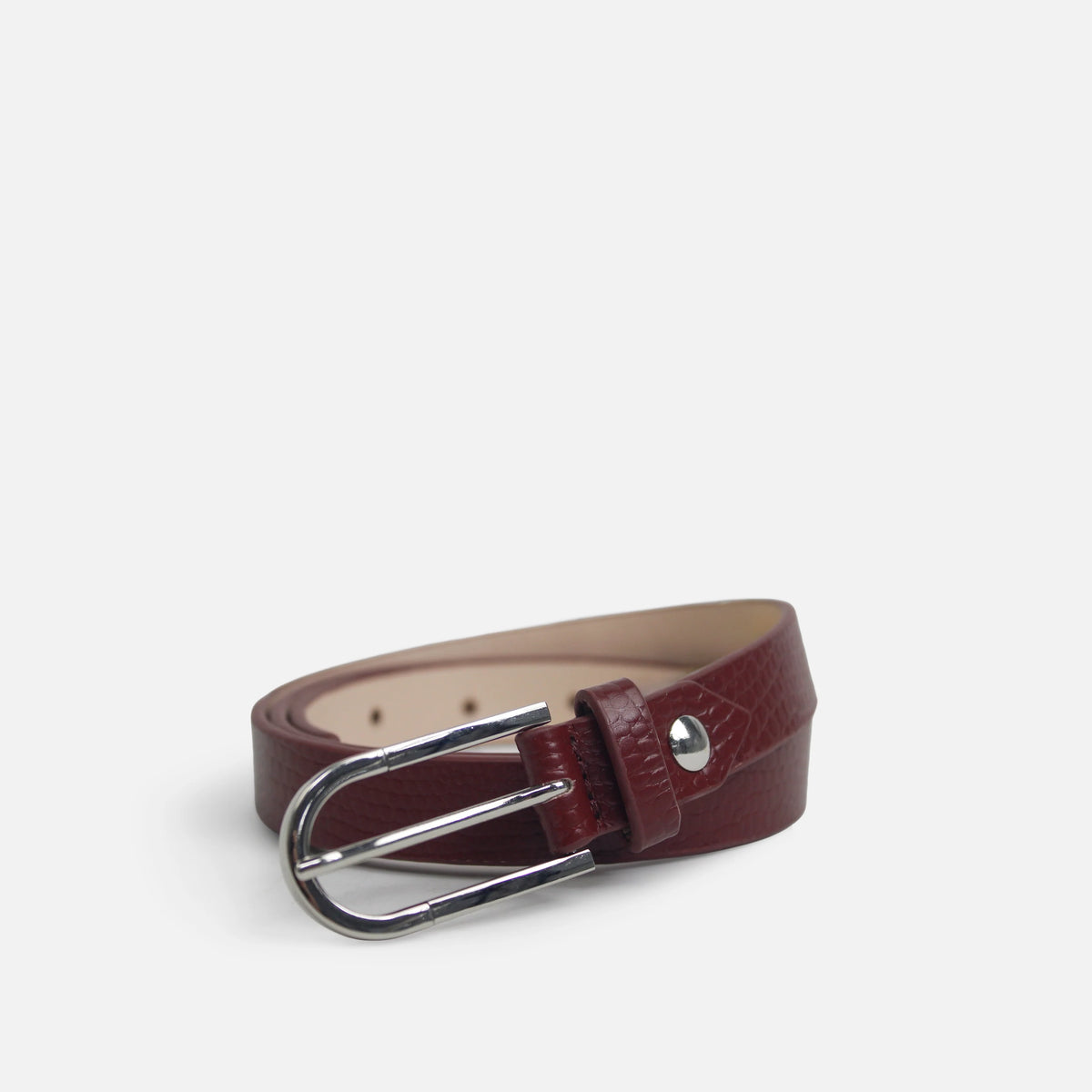 Correa anna de cuero para mujer - Rojo