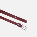 Correa anna de cuero para mujer - Rojo