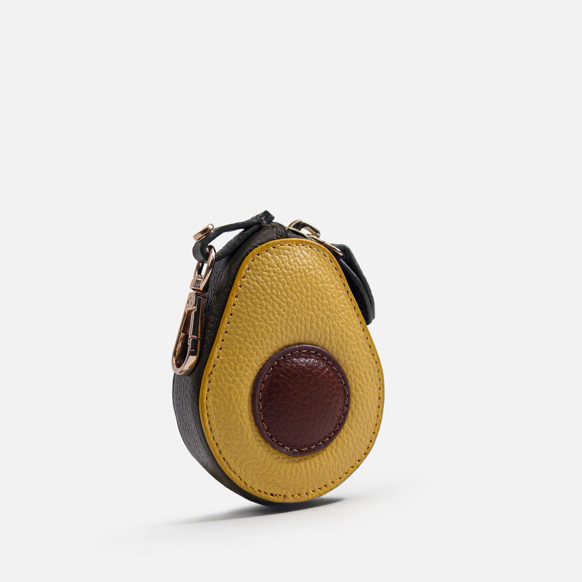 Monedero aguacate de cuero para mujer - Verde