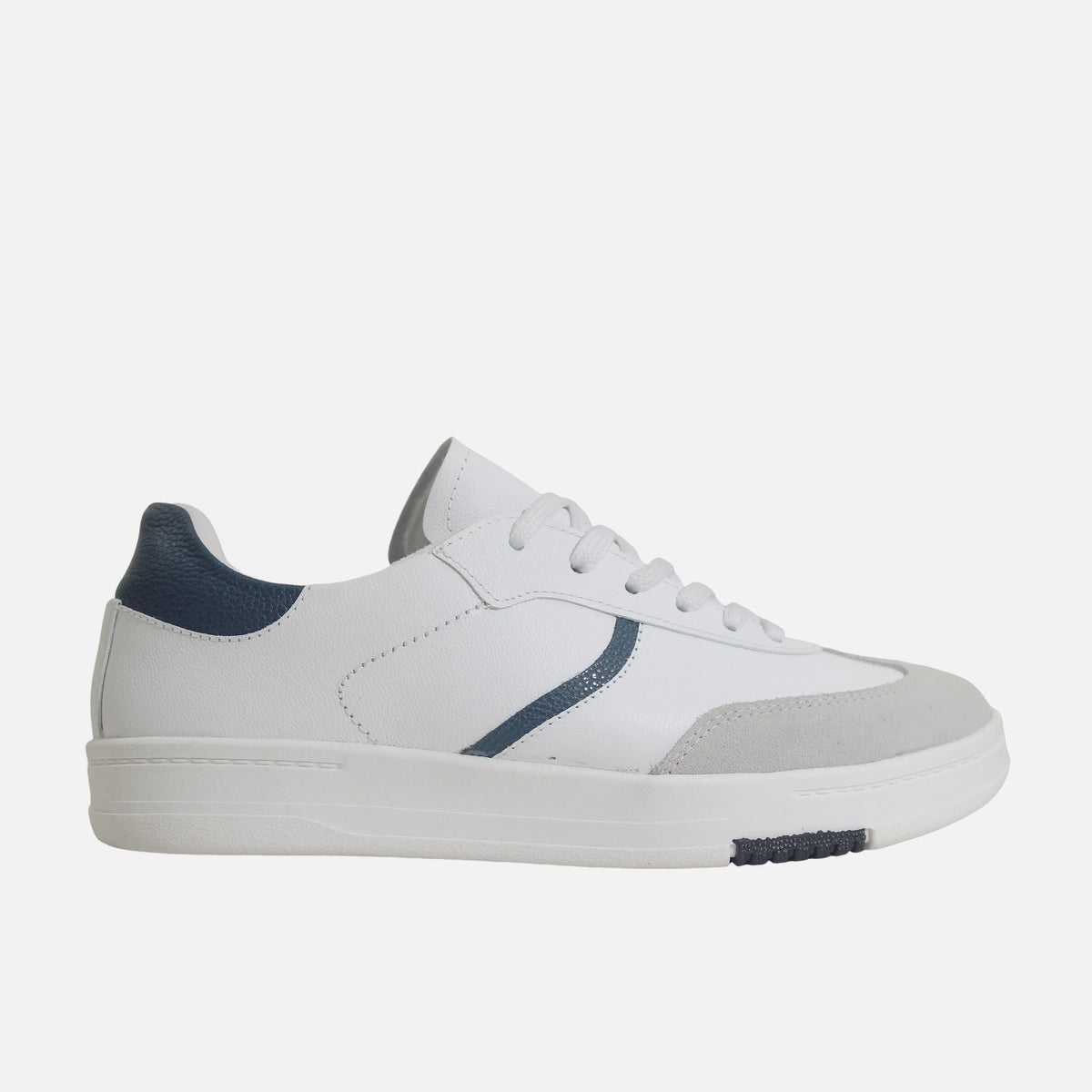 Tenis kael de cuero para hombre - Blanco