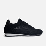Tenis nebula de cuero para mujer - Negro