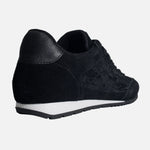 Tenis nebula de cuero para mujer - Negro
