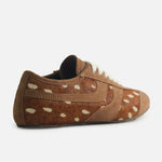 Tenis gardena de cuero para mujer - Cafe