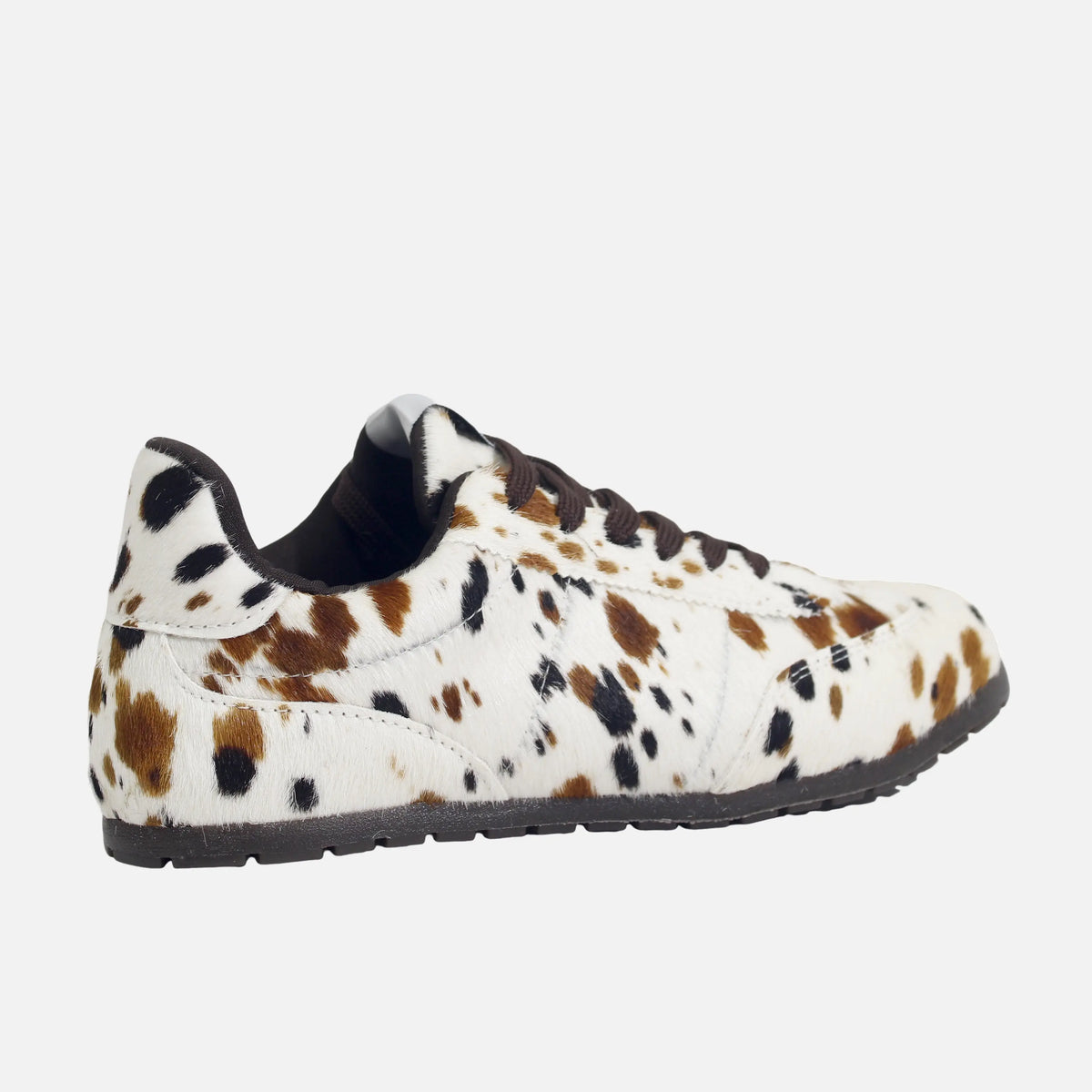 Tenis donatella de cuero para mujer - Animal Print Vaca