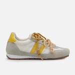 Tenis Cocora de cuero para mujer - Amarillo