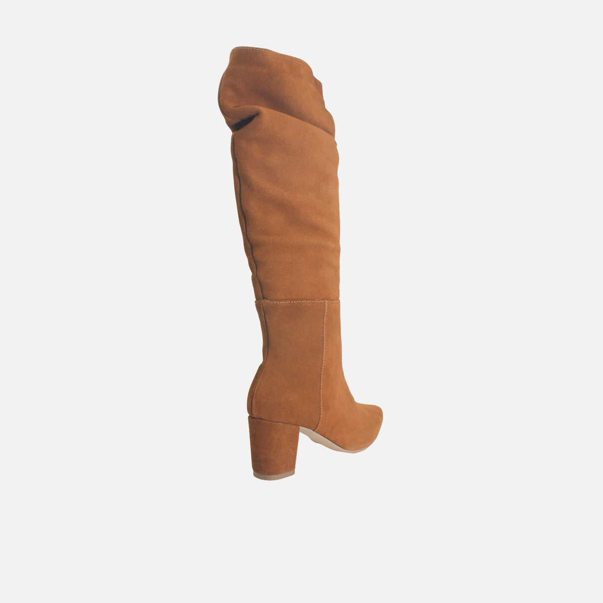Bota tacon nativa de cuero para mujer - Miel