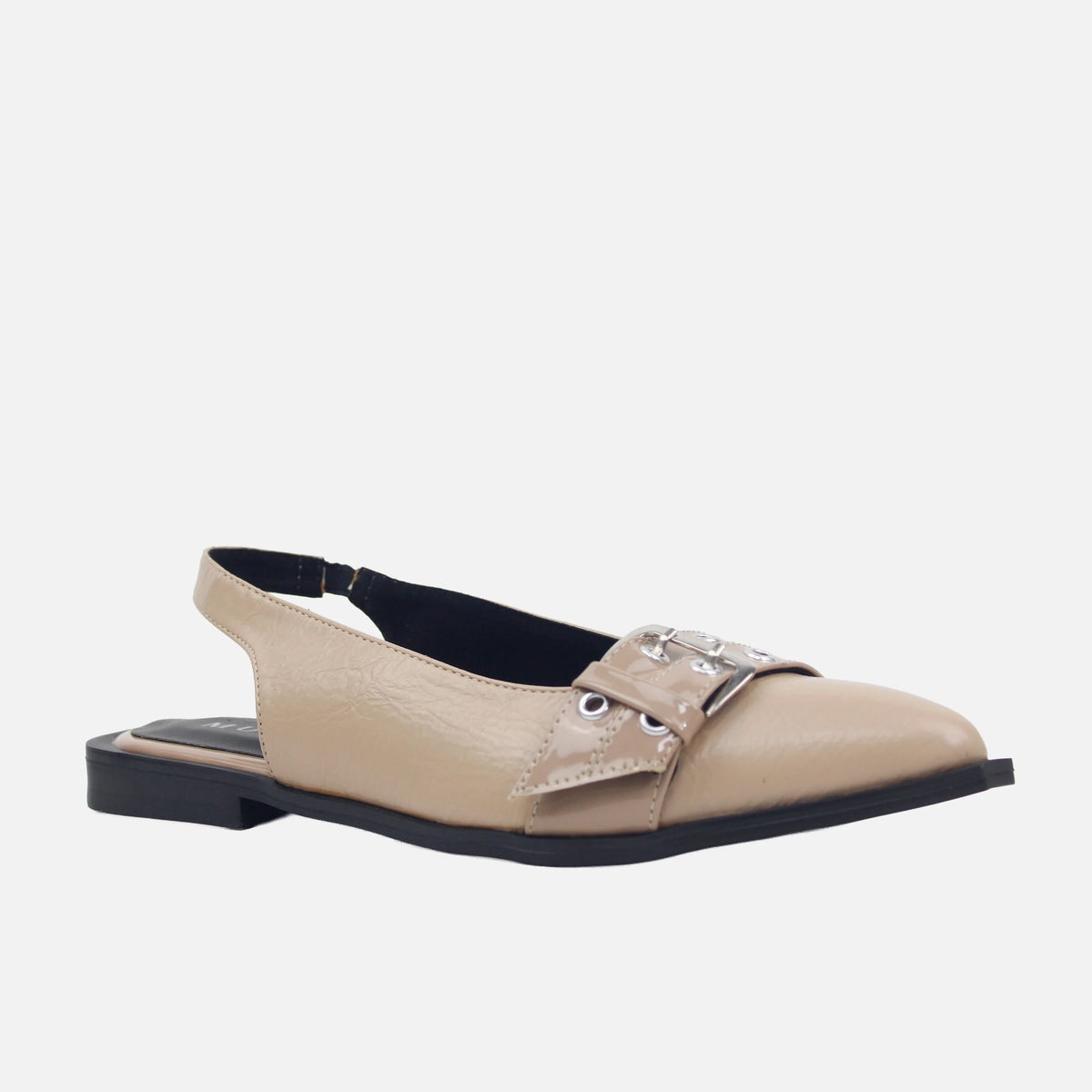Baleta destalonada giulia de sintético para mujer - Beige
