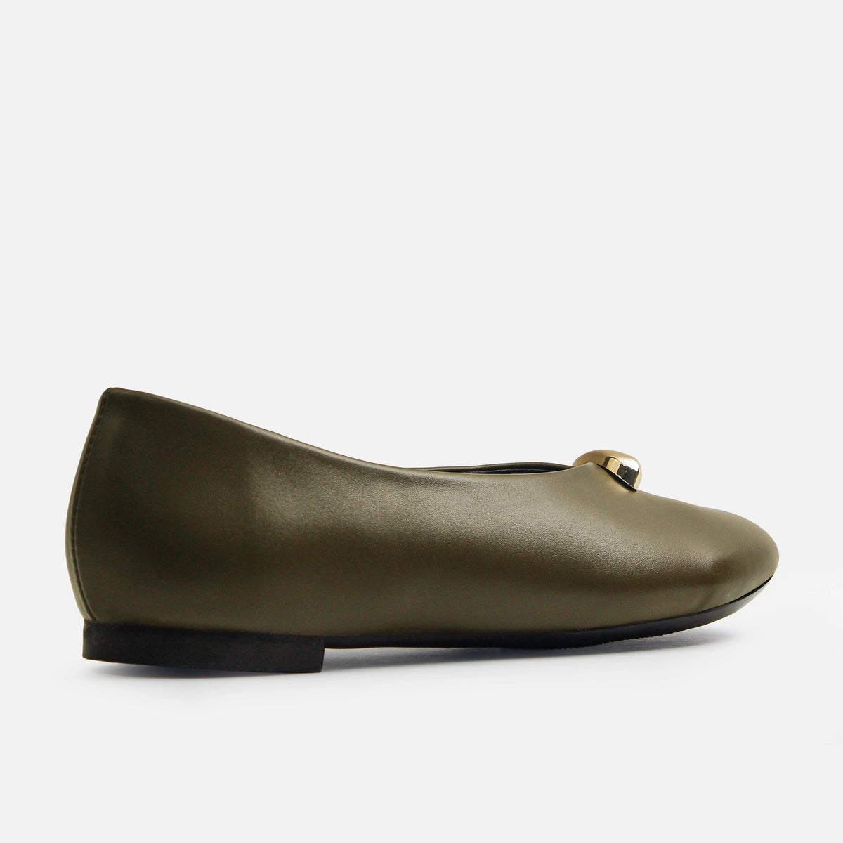 Baleta plana serena de sintético para mujer - Verde