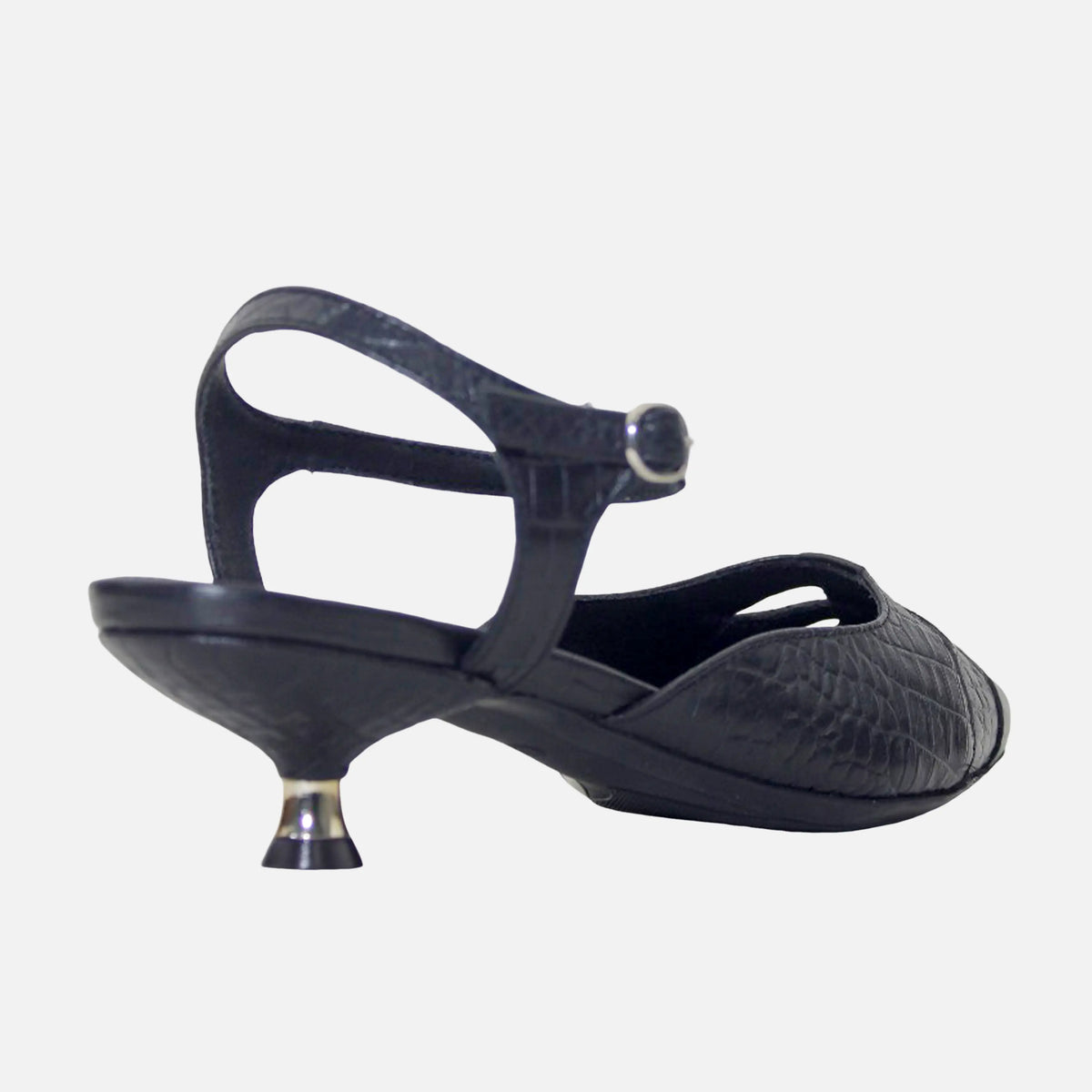 Tacones holly de cuero para mujer - Negro