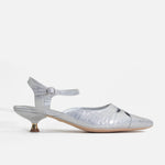 Tacones holly de cuero para mujer - Plateado