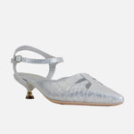 Tacones holly de cuero para mujer - Plateado