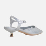 Tacones holly de cuero para mujer - Plateado