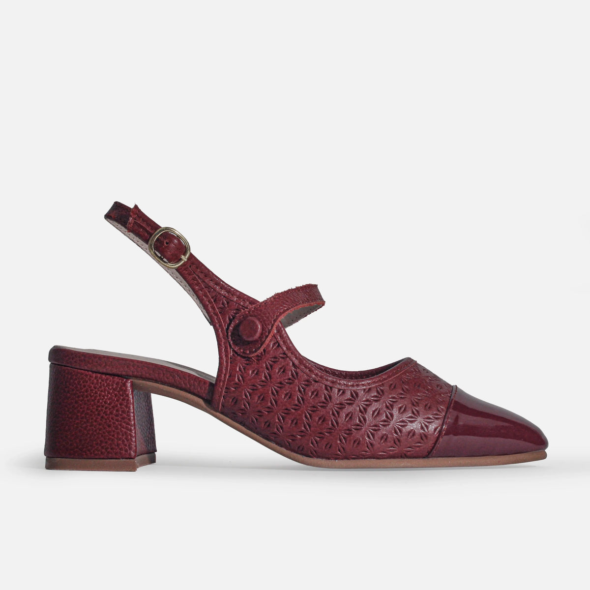 Tacones saphira de cuero para mujer - Negro