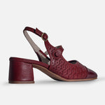 Tacones saphira de cuero para mujer - Negro