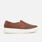 Tenis merida de cuero para mujer - Miel
