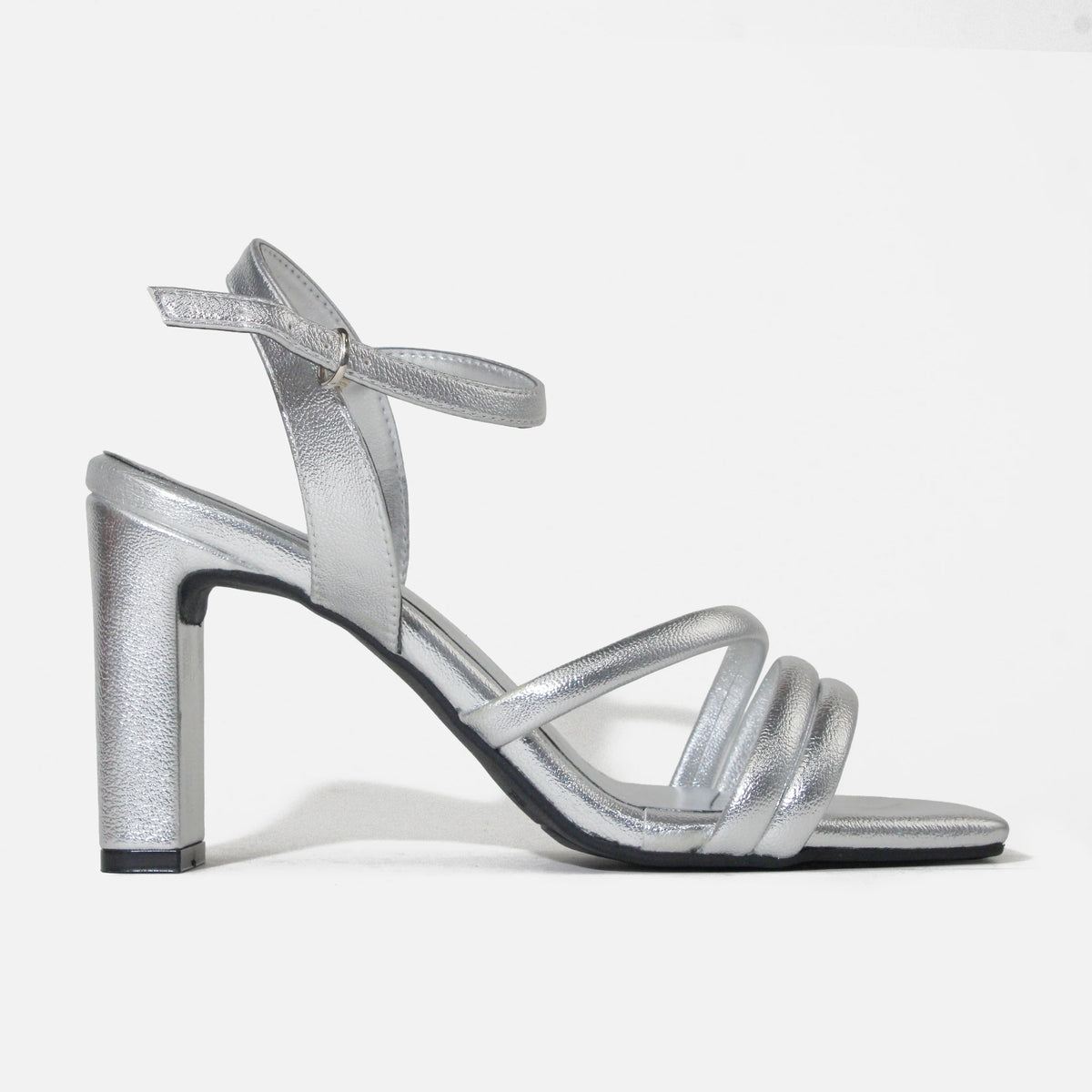 Sandalia tacon rosemary de sintético para mujer - Plateado