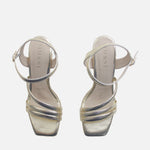 Sandalia tacon rosemary de sintético para mujer - Oro