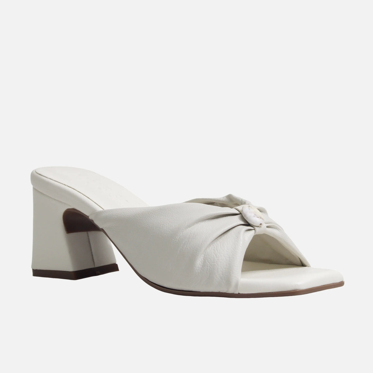 Sandalia tacon viden de sintético para mujer - Beige