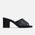 Sandalia tacon nativa de sintético para mujer - Negro