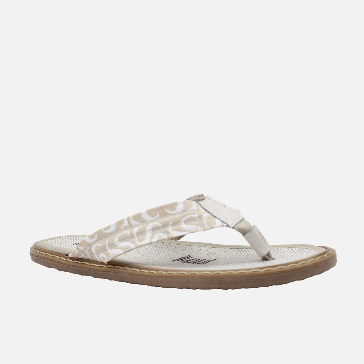 Sandalia plana federica de sintético para mujer - Beige