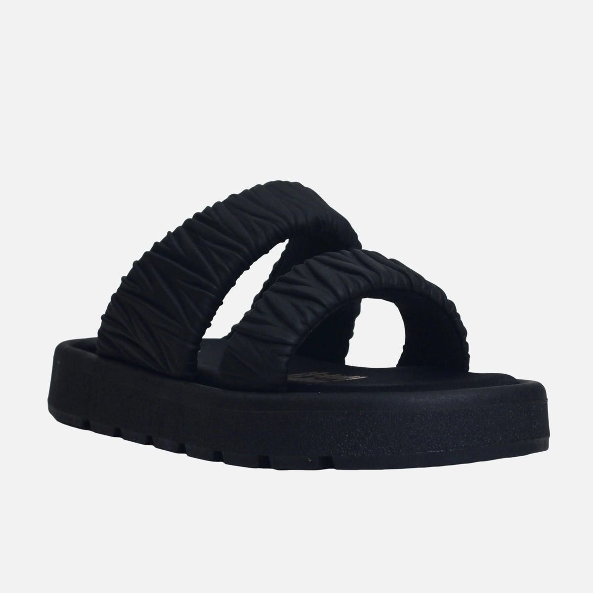 Sandalia chunky nara de sintético para mujer - Negro