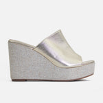 Sandalia plataforma orchid de sintético para mujer - Oro