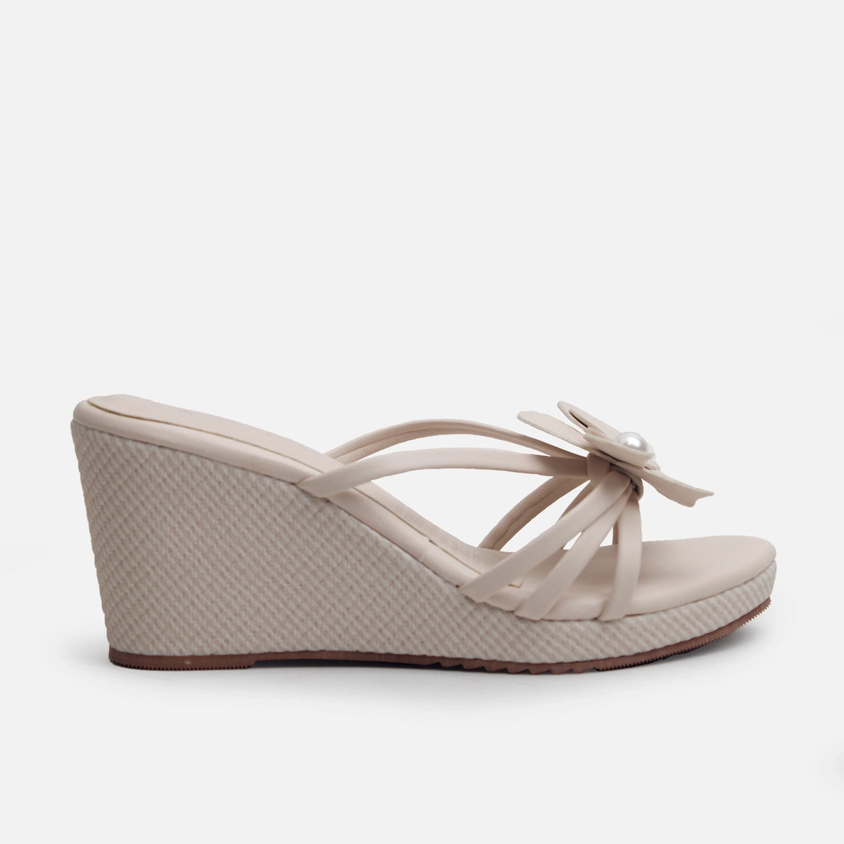 Sandalia plataforma ailin de sintético para mujer - Beige
