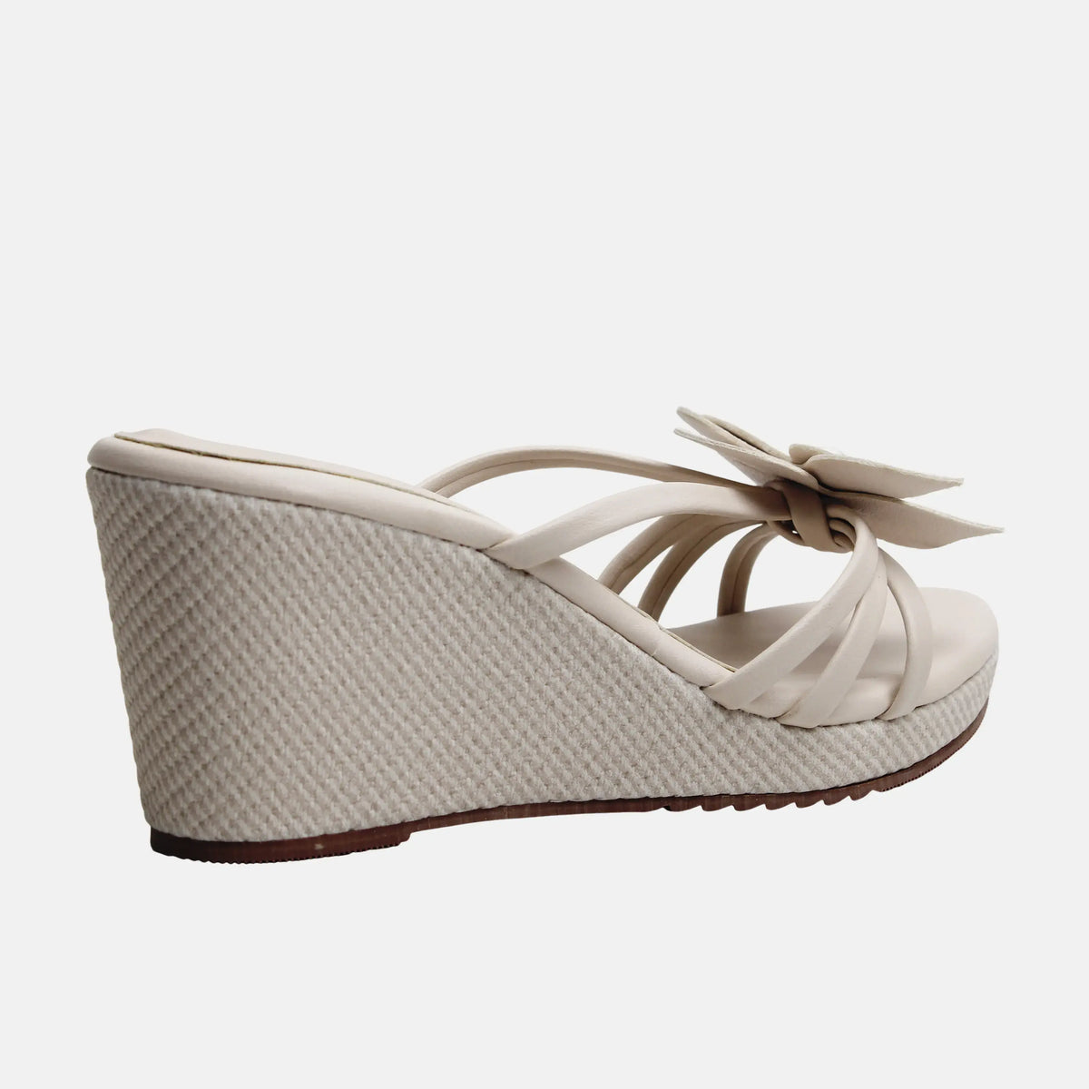 Sandalia plataforma ailin de sintético para mujer - Beige