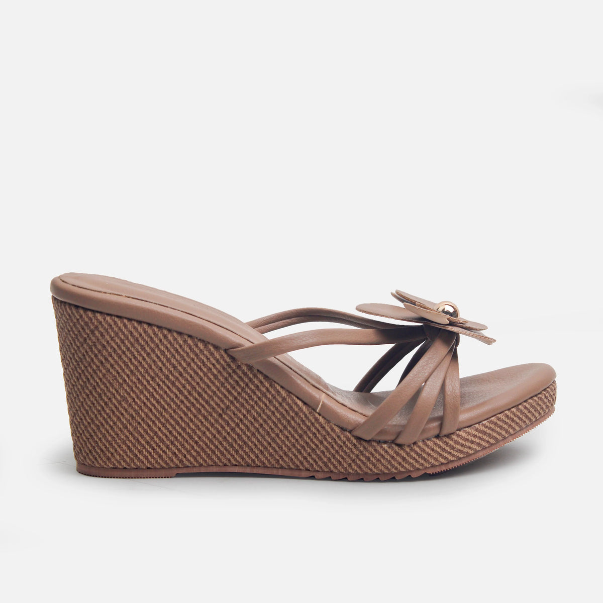 Sandalia plataforma ailin de sintético para mujer - Taupe