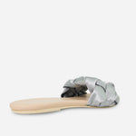 Sandalia plana gia de sintético para mujer - Gris