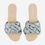 Sandalia plana gia de sintético para mujer - Gris