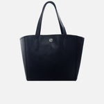 Cartera fivela de cuero para mujer - Negro