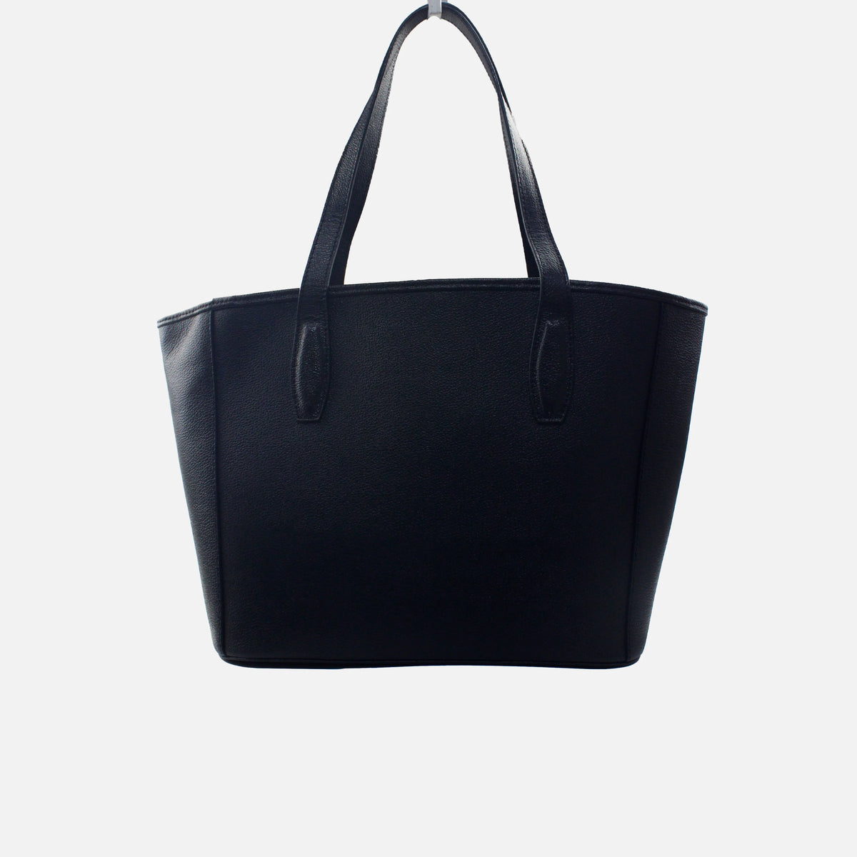 Cartera fivela de cuero para mujer - Negro