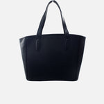 Cartera fivela de cuero para mujer - Negro