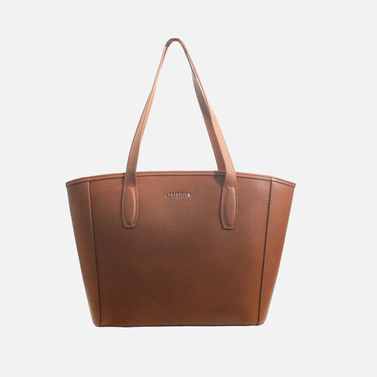 Cartera fivela de cuero para mujer - Miel
