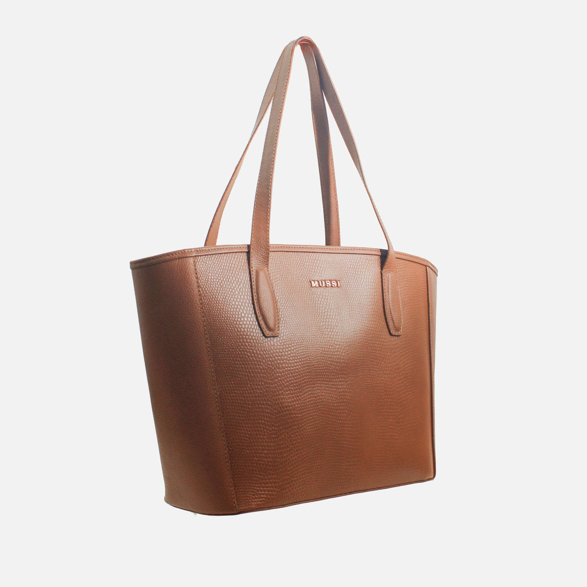 Cartera fivela de cuero para mujer - Miel