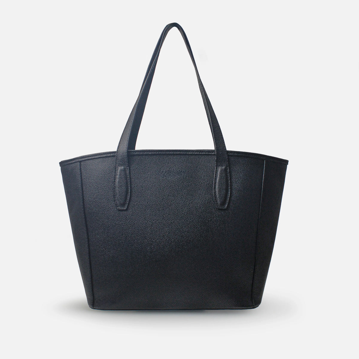 Cartera fivela de cuero para mujer - Negro