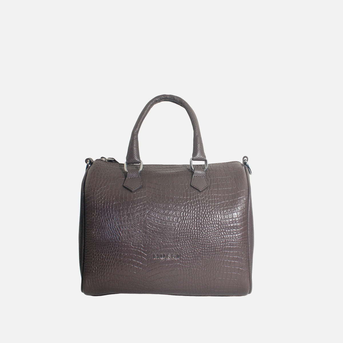 Cartera leira de cuero para mujer - Café