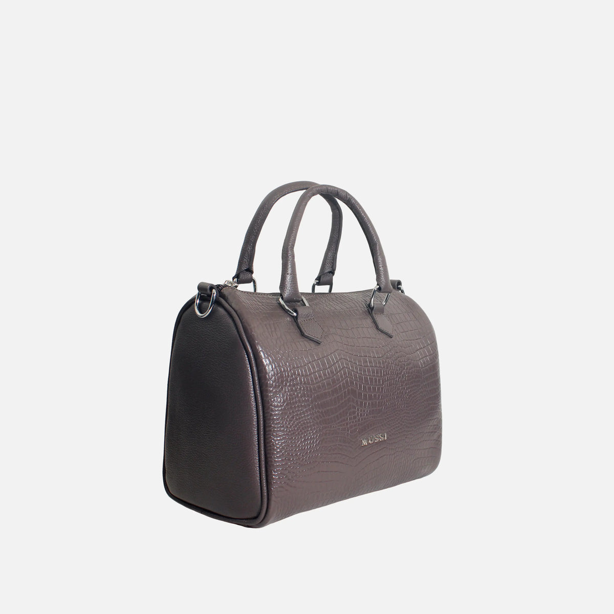 Cartera leira de cuero para mujer - Café